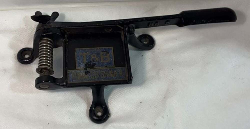 Vintage T&B Tobacco Shaver No. C Cast Iron Cutter